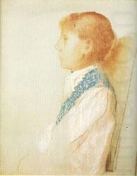 Madame Odilon Redon in Left Profile, Odilon Redon